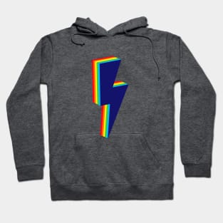 Rainbow Layered Lightning Bolt Hoodie